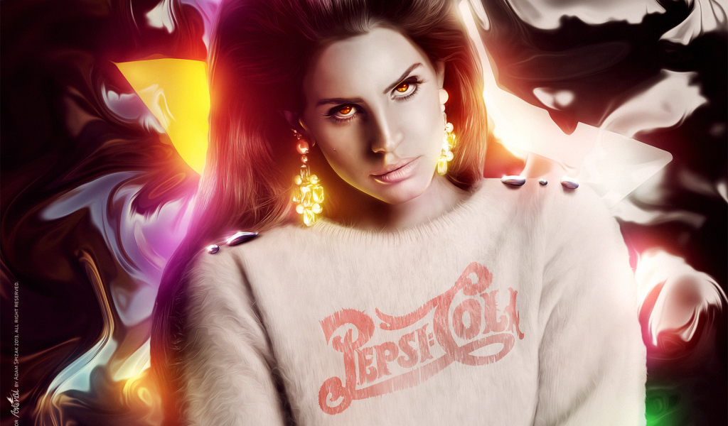 Lana Del Rey в свитере Pepsi Cola