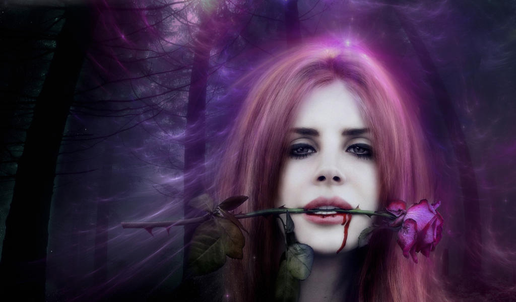 Lana Del Rey в лесу