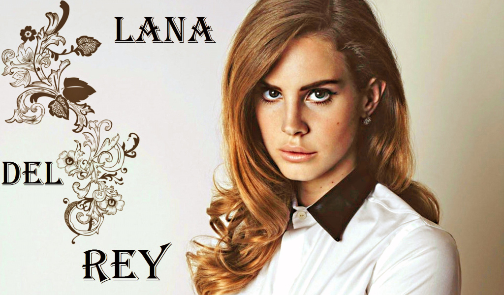 Lana Del Rey в белой рубашке HD