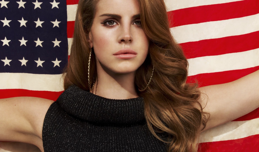 Lana Del Rey американский флаг