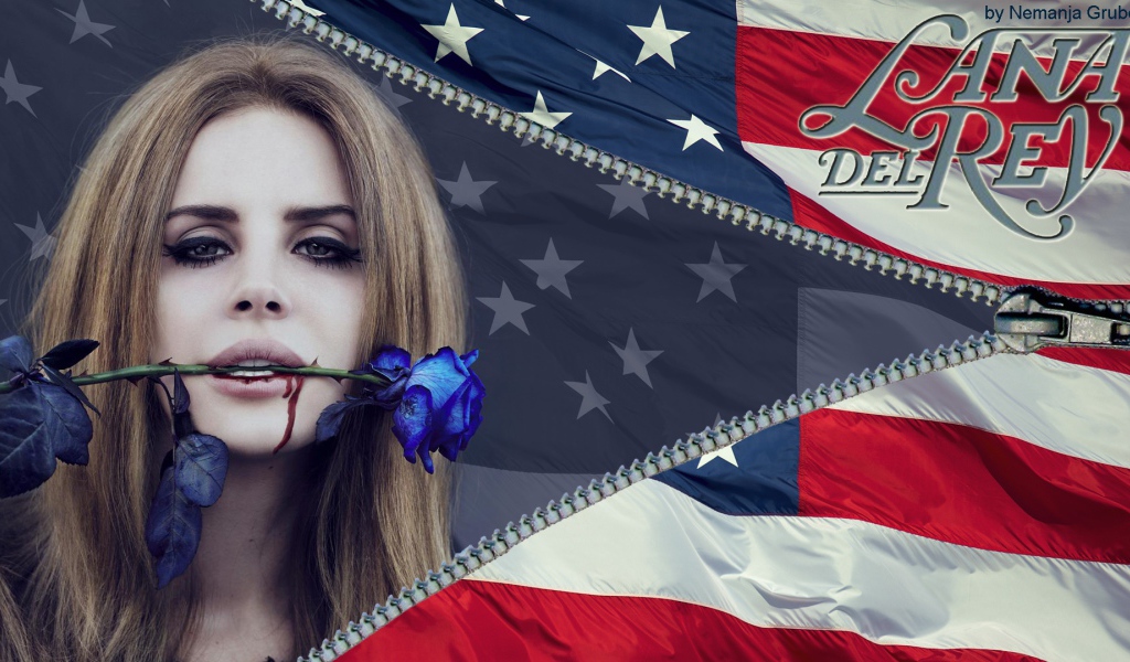 Lana Del Rey голубая роза