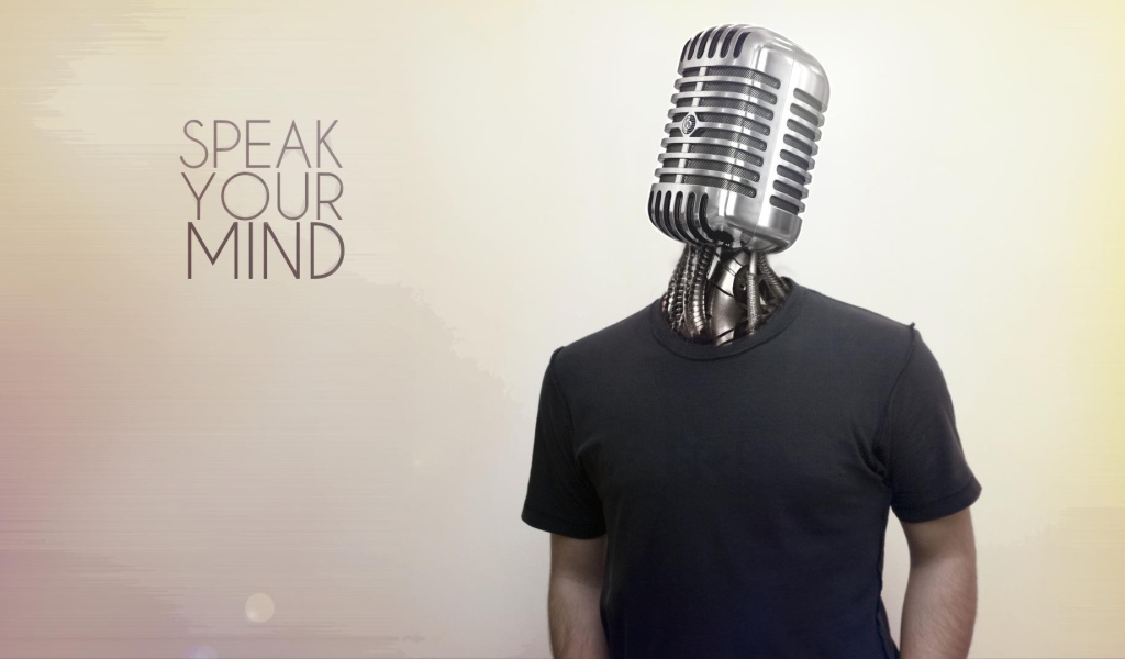 Микрофон вместо головы