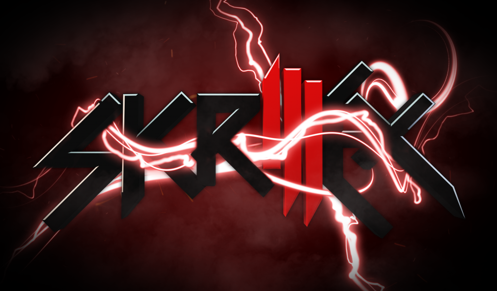 Skrillex потрясающая красная заставка