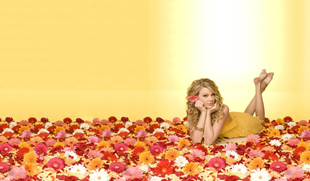 Taylor Swift в цветах