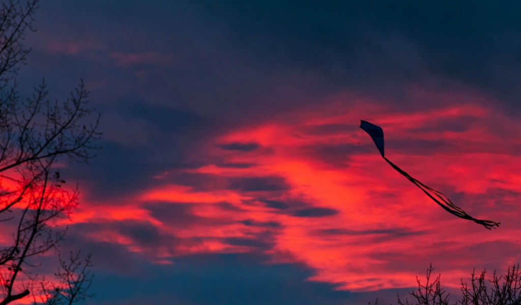 Красные облака