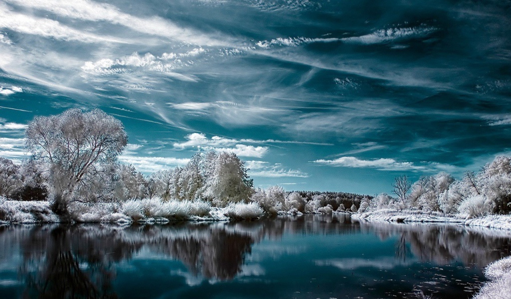 Инфракрасная фотография пейзаж