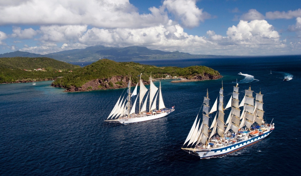 Парусники в походе