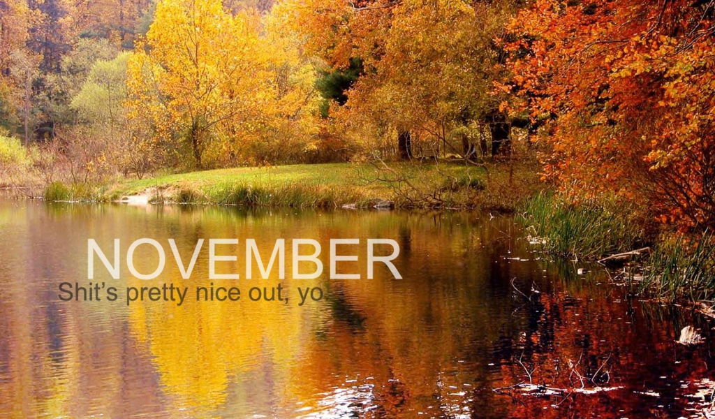 Листок календаря Ноябрь