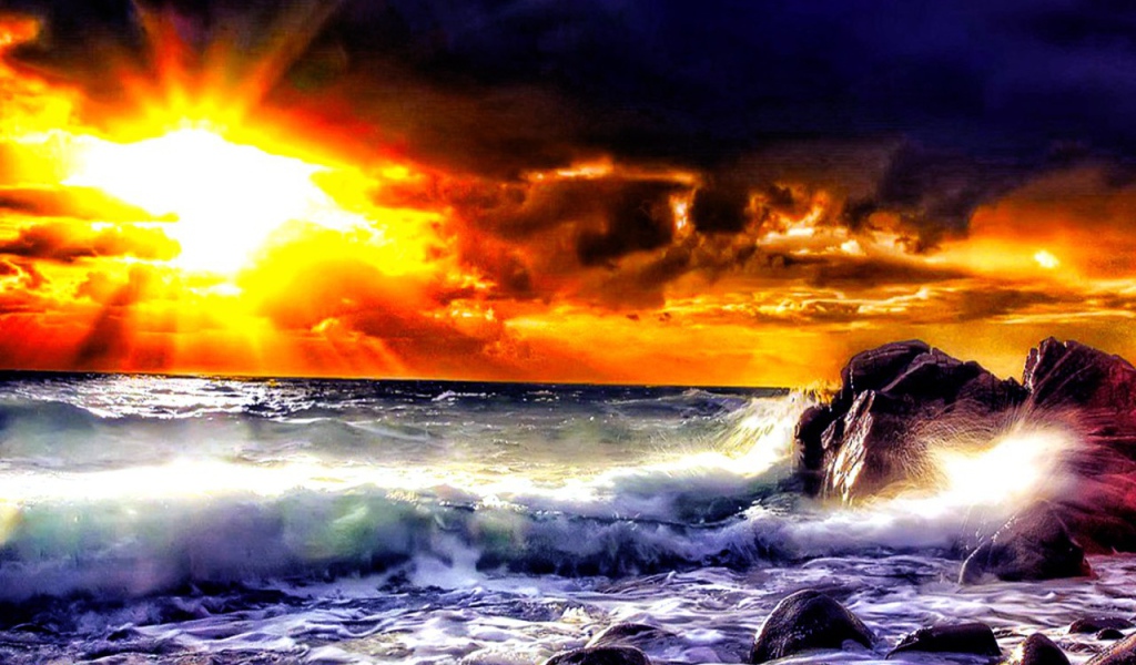 Закат после бури