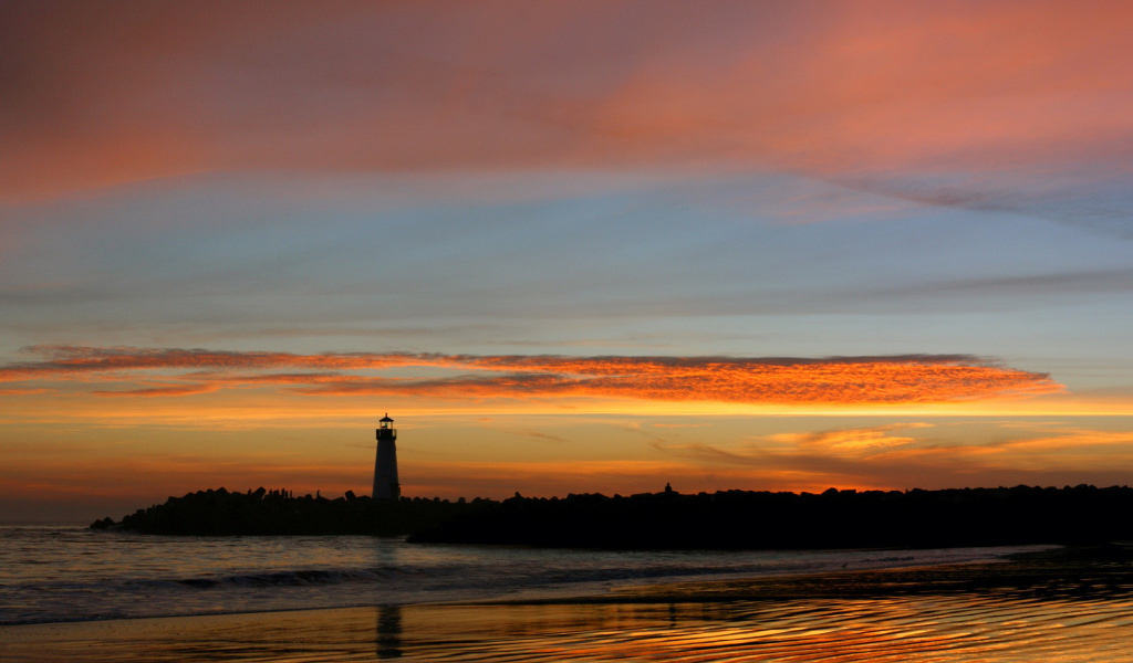 Закат на маяке