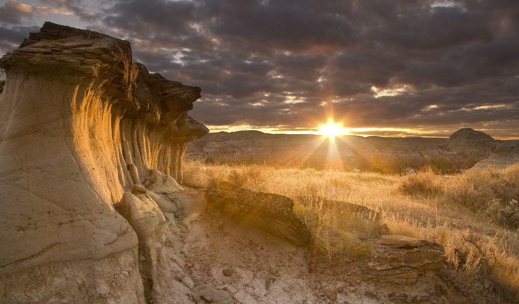 Закат в туче
