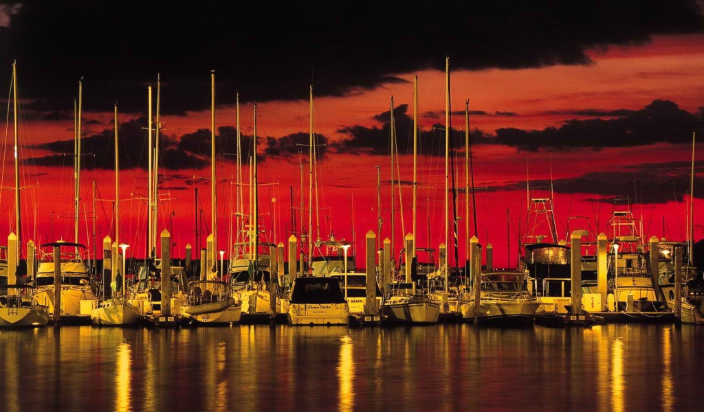 Яхты на пристани во Флориде