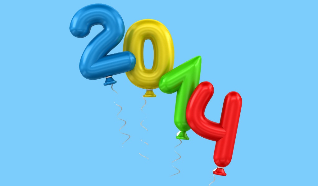 2014 в форме шаров