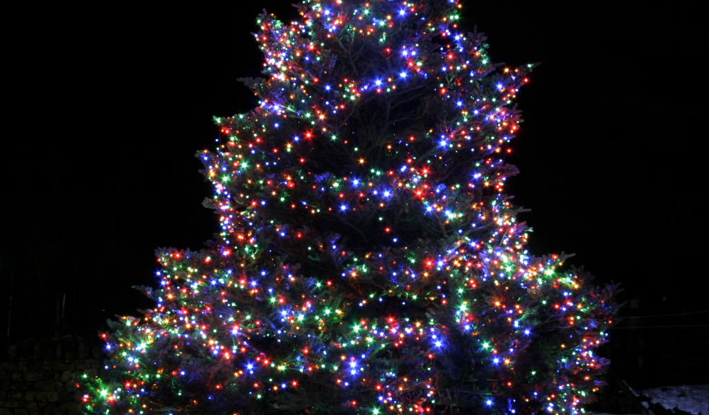 Красочная Новогодняя елка