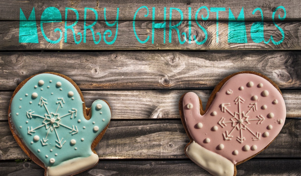 Пряничные рукавицы на Новый год