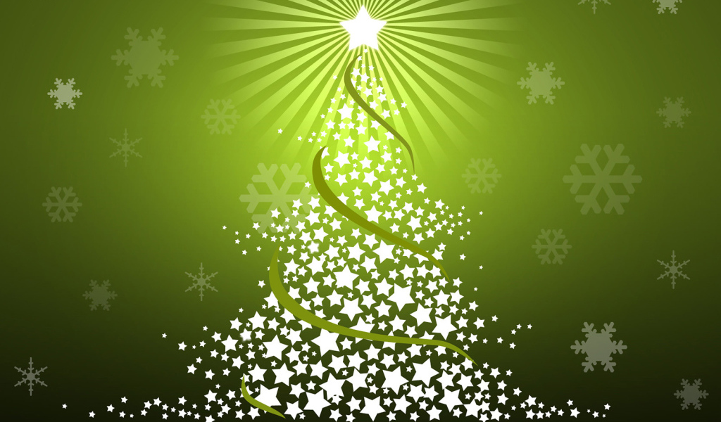 Зеленая Новогодняя елка 2014