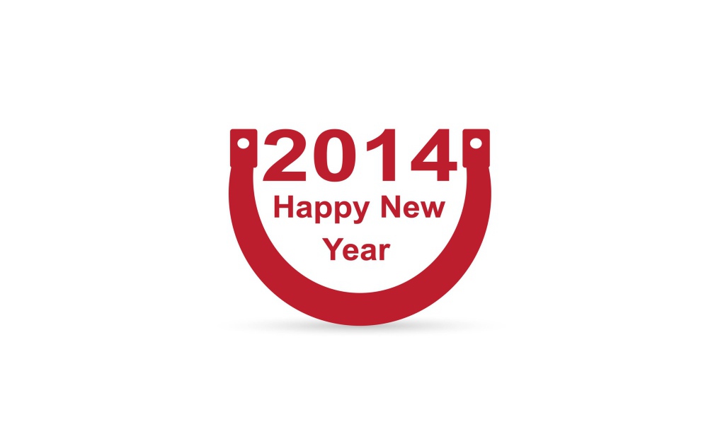 Счастливого нового 2014 года и подкова