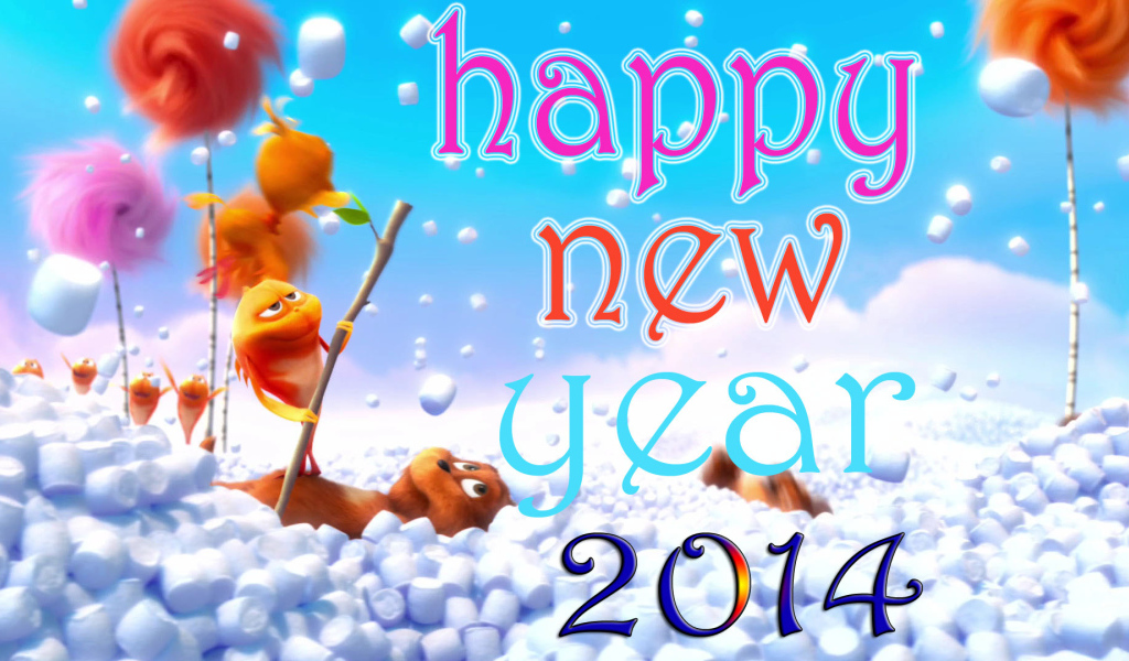 С Новым годом 2014 золотой лошади