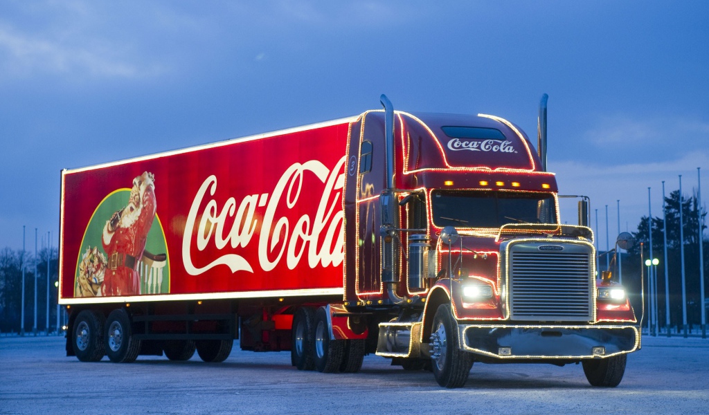 Новогодний грузовик Coca-Cola