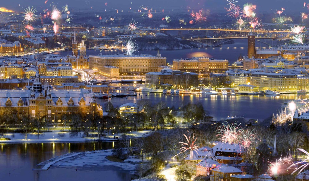 Новый год в большом городе