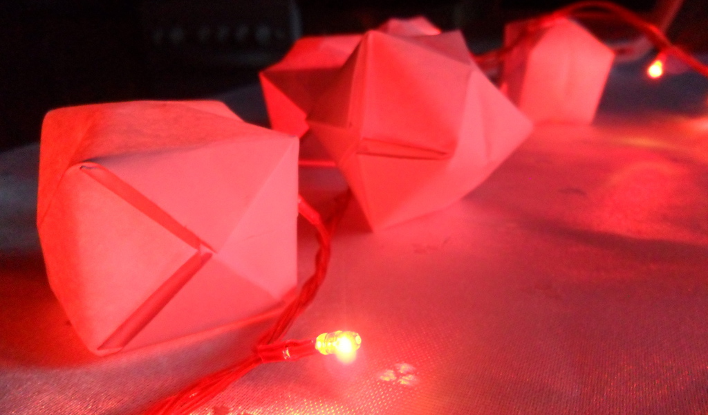 Оригами гирлянда