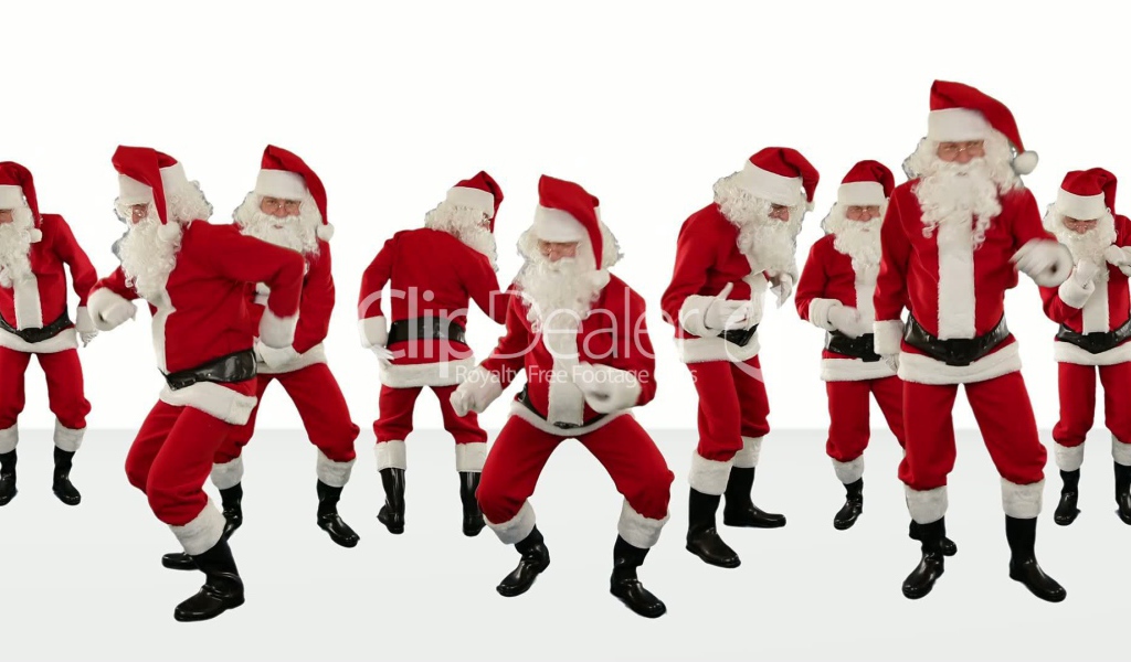 Дед мороз танцует