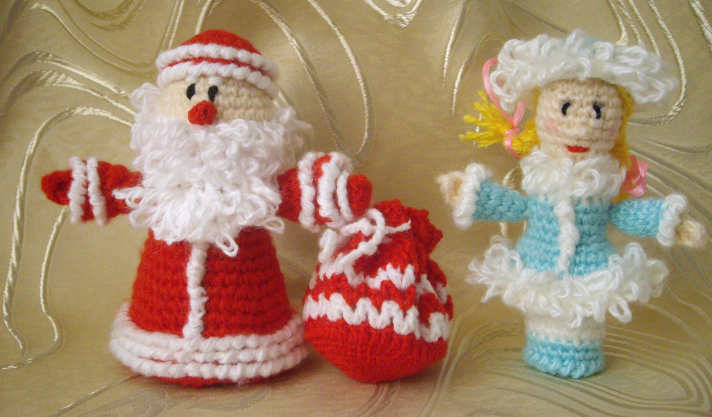 игрушка дед мороз и снегурочка