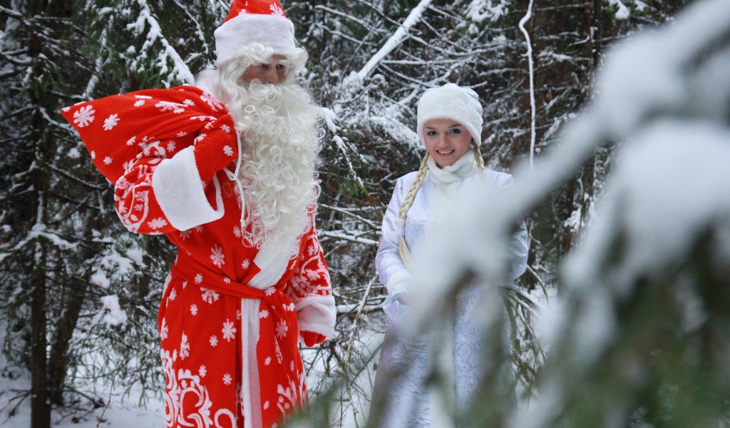 Дед мороз и снегурочка