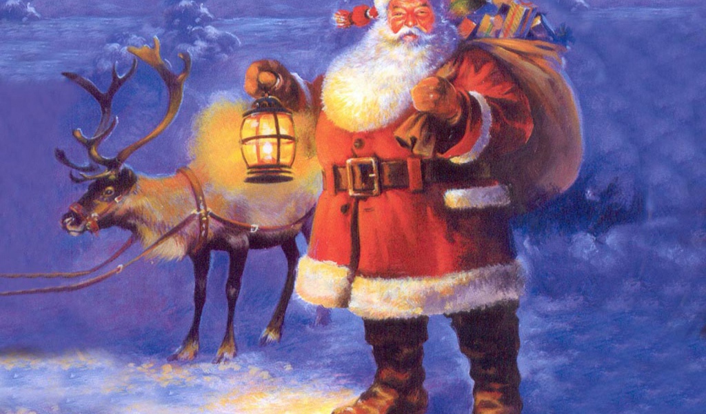 Bолк и дед мороз