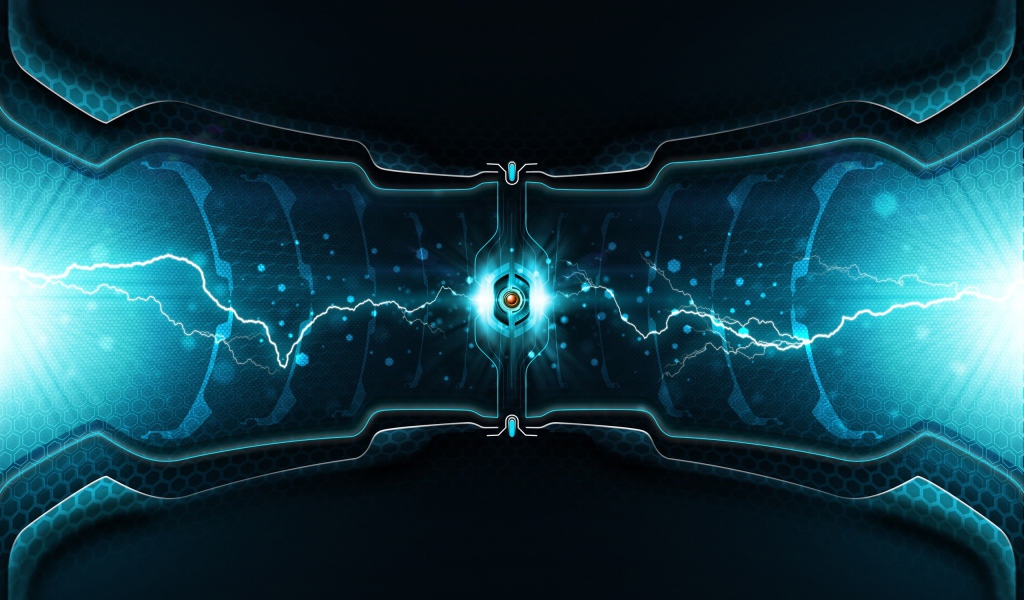 Абстракция с молнией