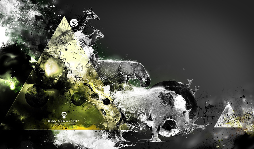 Фотоиллюстрация с животными