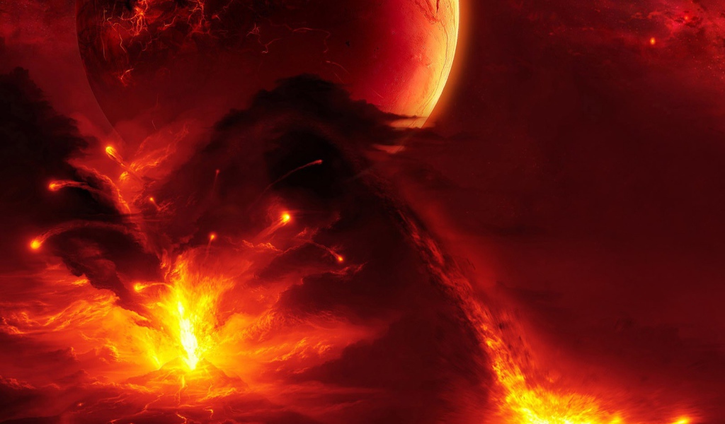 Брызги лавы