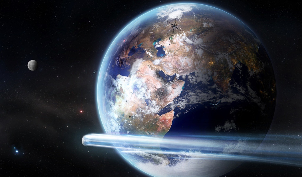 Вид на землю из космоса