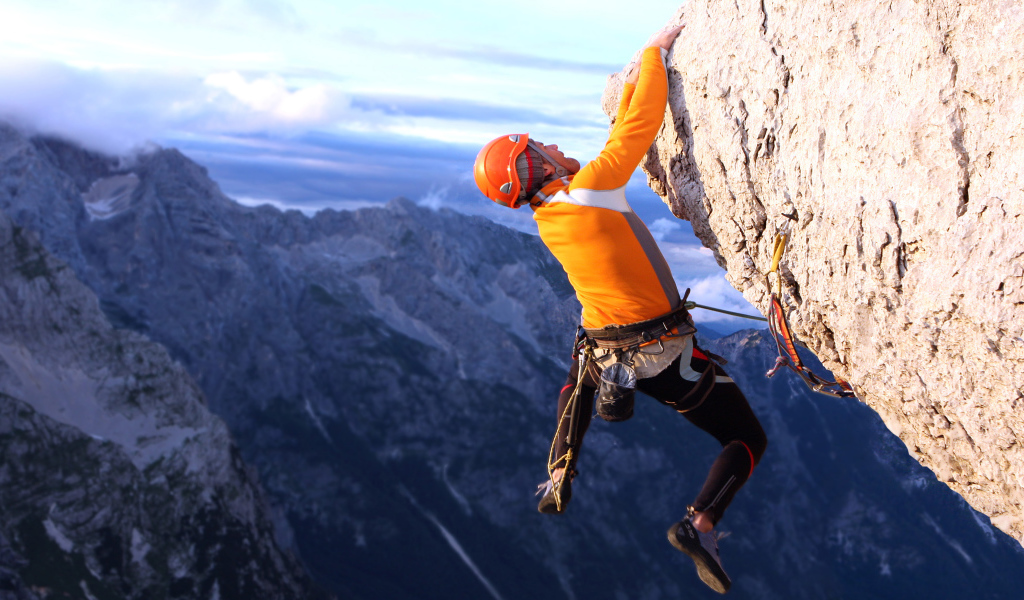 Фотография скалолаза