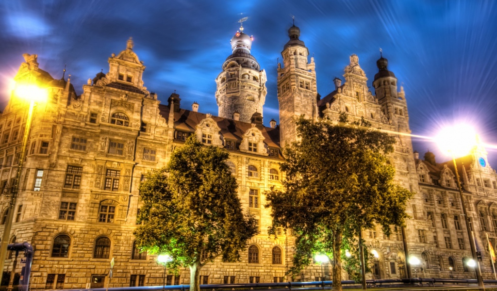 Лейпциг ночью