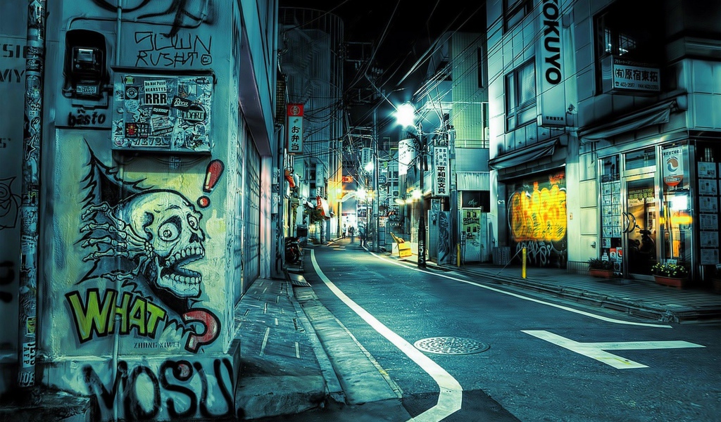 Токио городские рисунки