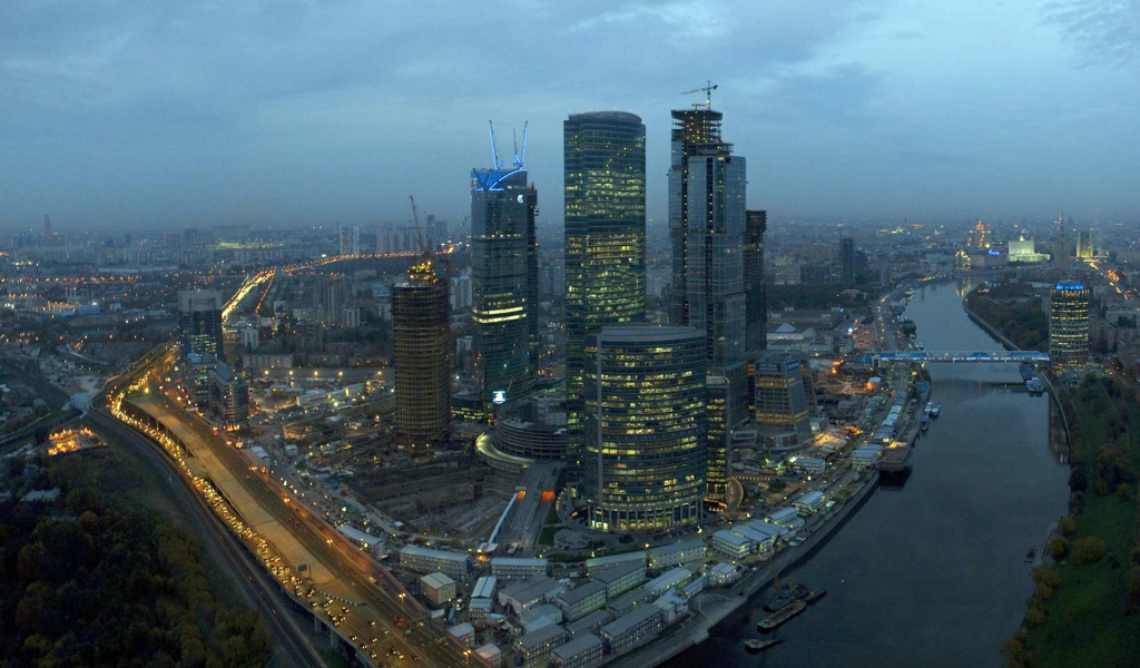 Московские небоскребов в стадии строительства