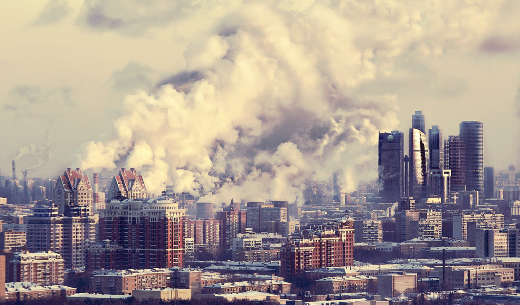 Москве под белым дымом