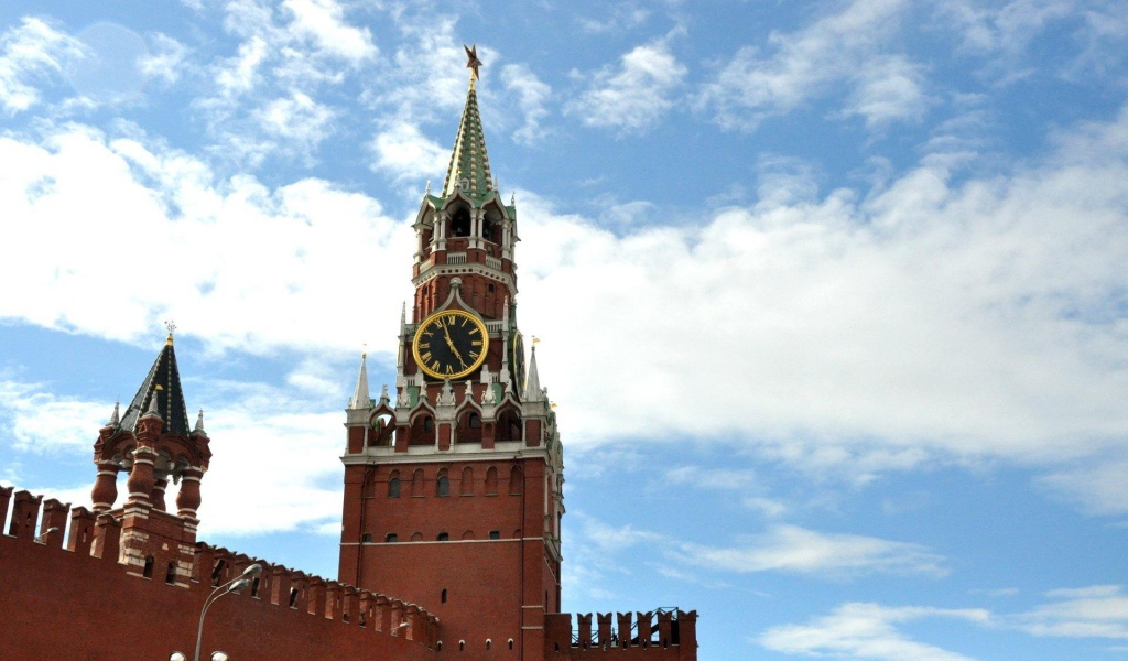 The kremlin clock in moscow
