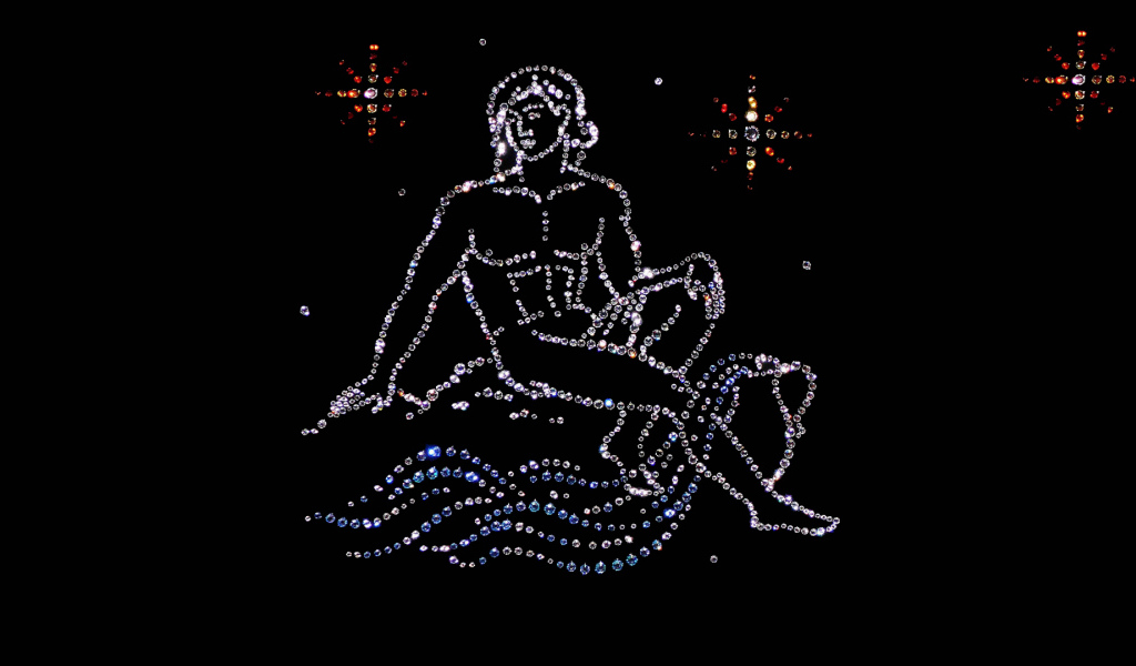 Водолей из драгоценных камней