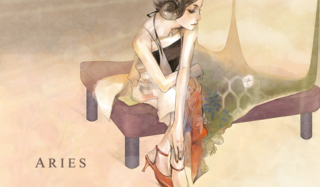 Овен в образе девушки