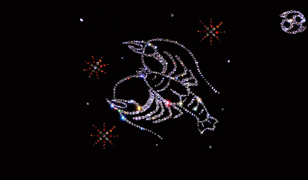 Рак из драгоценных камней