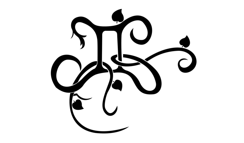 Знак близнецы на белом фоне