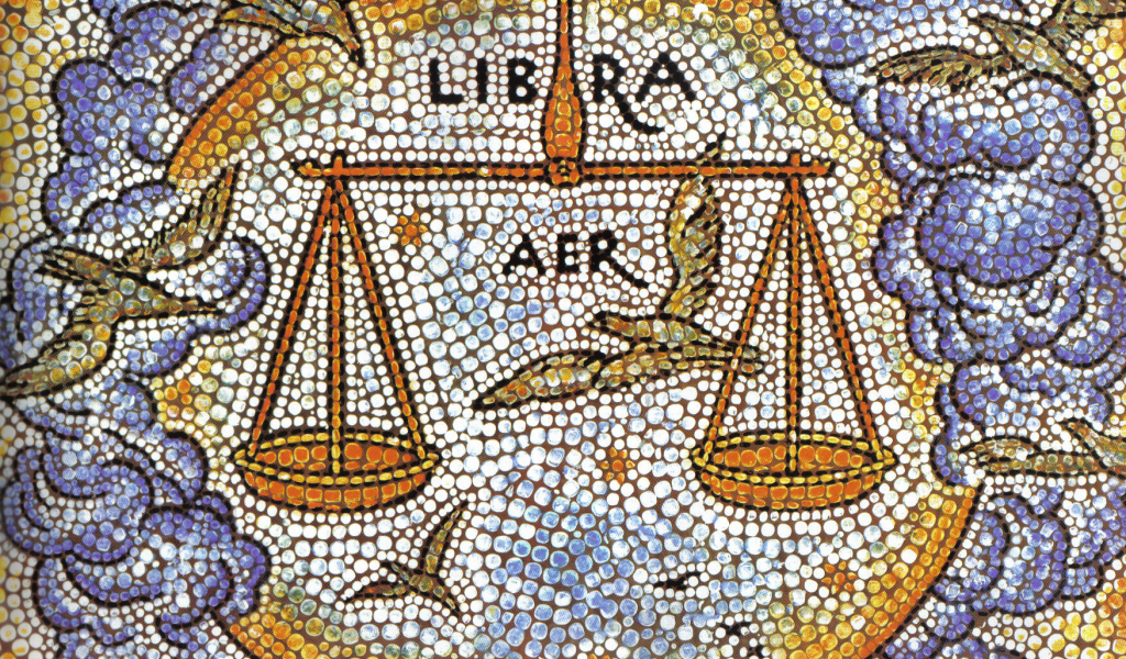 Весы, мозаика