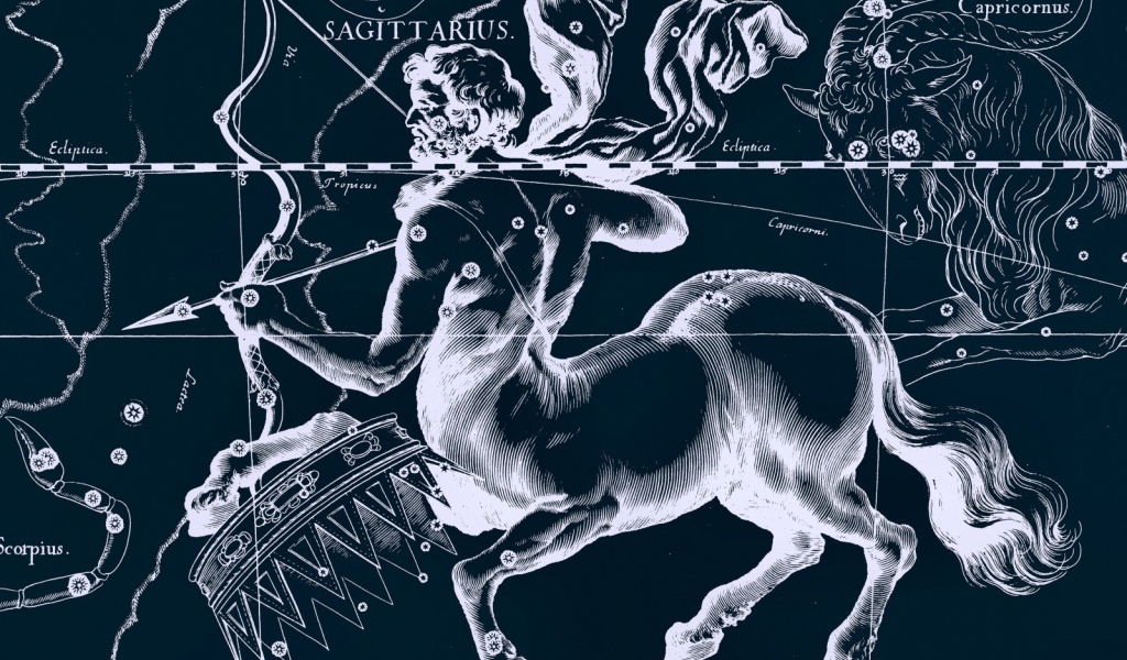 Карта звездного неба стрелец