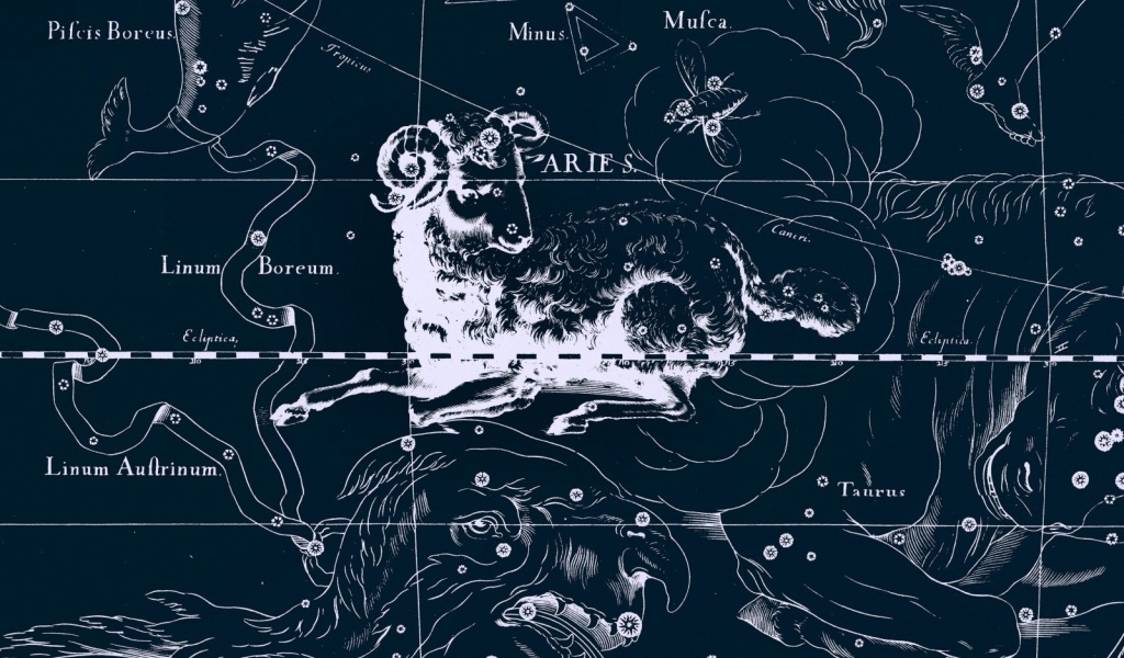 Карта звездного неба, овен