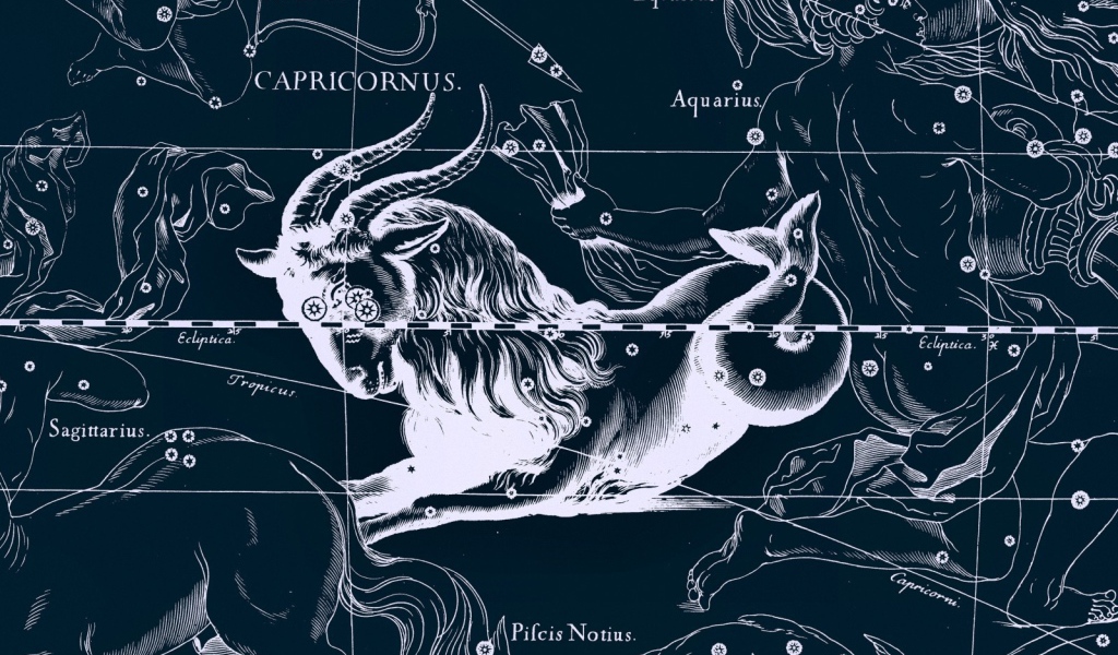 Карта звездного неба, козерог