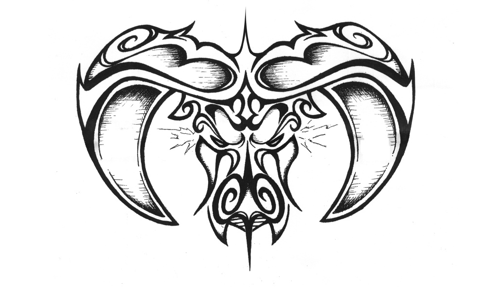 Телец на белом фоне