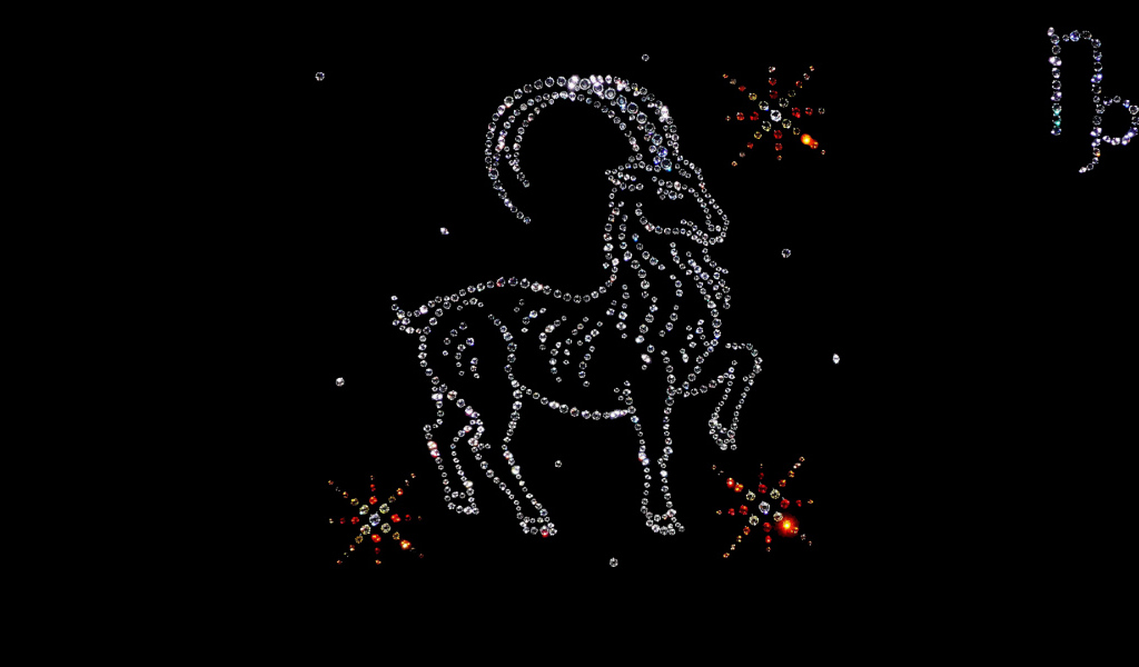 Козерог из драгоценных камней