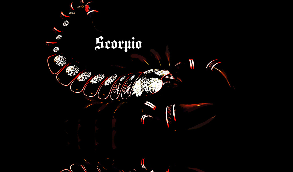 Скорпион, креативный рисунок